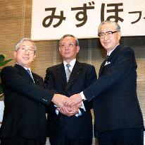 DKB, Fuji, IBJ name joint holding firm Mizuho Holdings